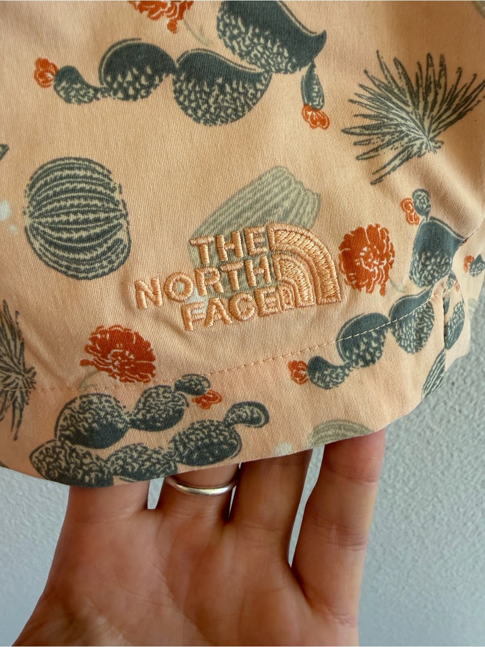 The North Face Peach Cactus-Print Athletic Shorts - Picture 3 of 5